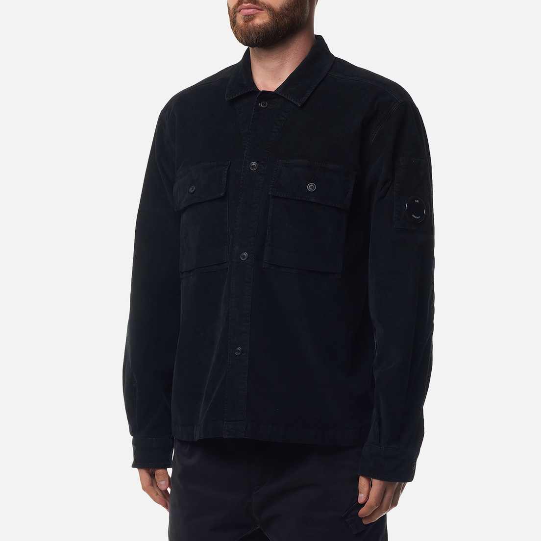 C.P. Company Мужская рубашка Corduroy Buttoned Utility Overshirt