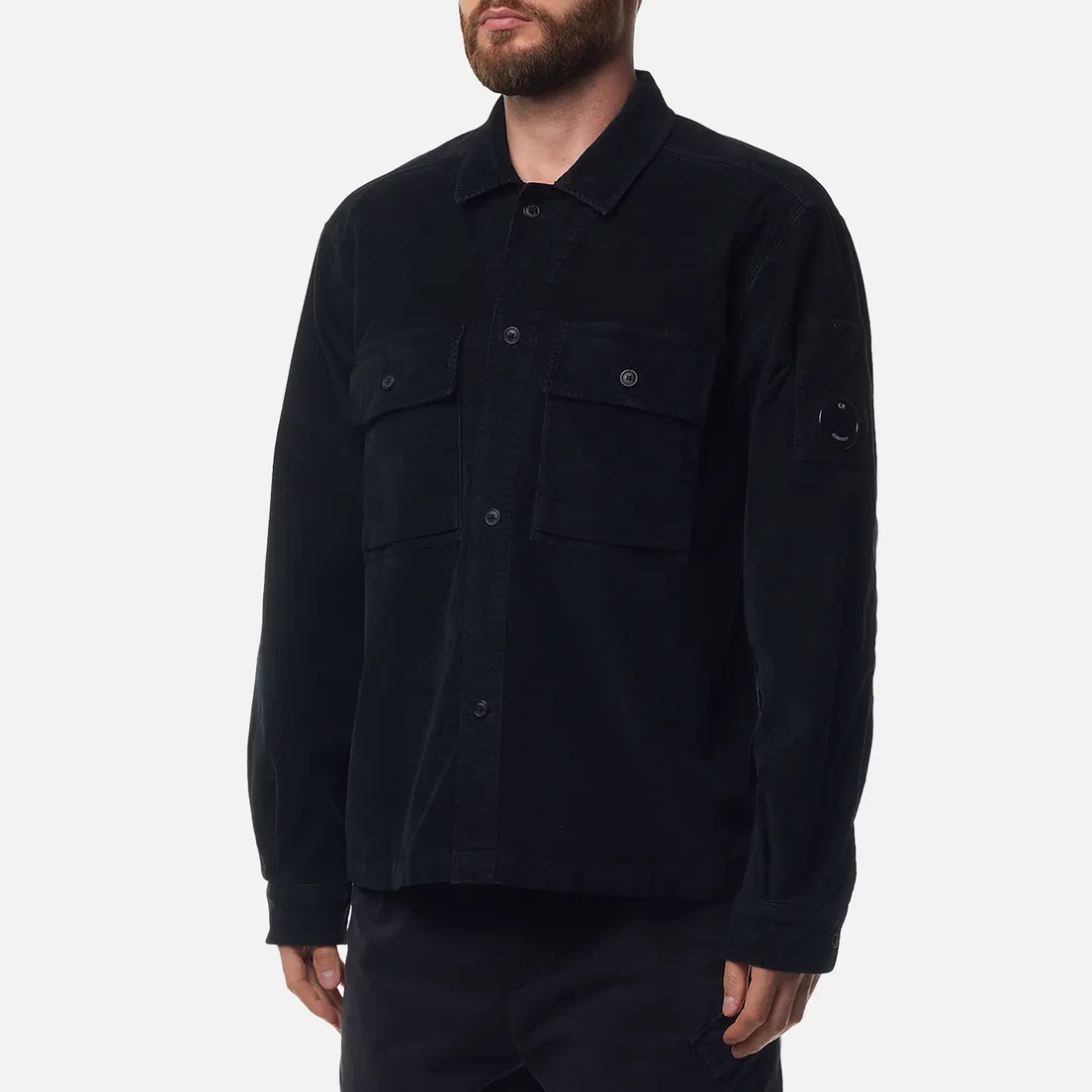 C.P. Company Мужская рубашка Corduroy Buttoned Utility Overshirt