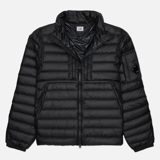 Мужской пуховик C.P. Company Lightweight Down, цвет чёрный