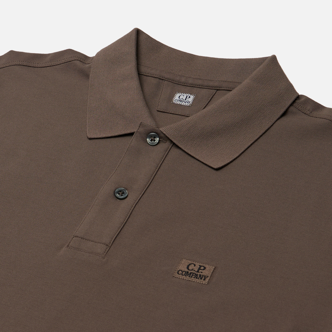 C.P. Company Мужской лонгслив Strech Piquet Logo Polo