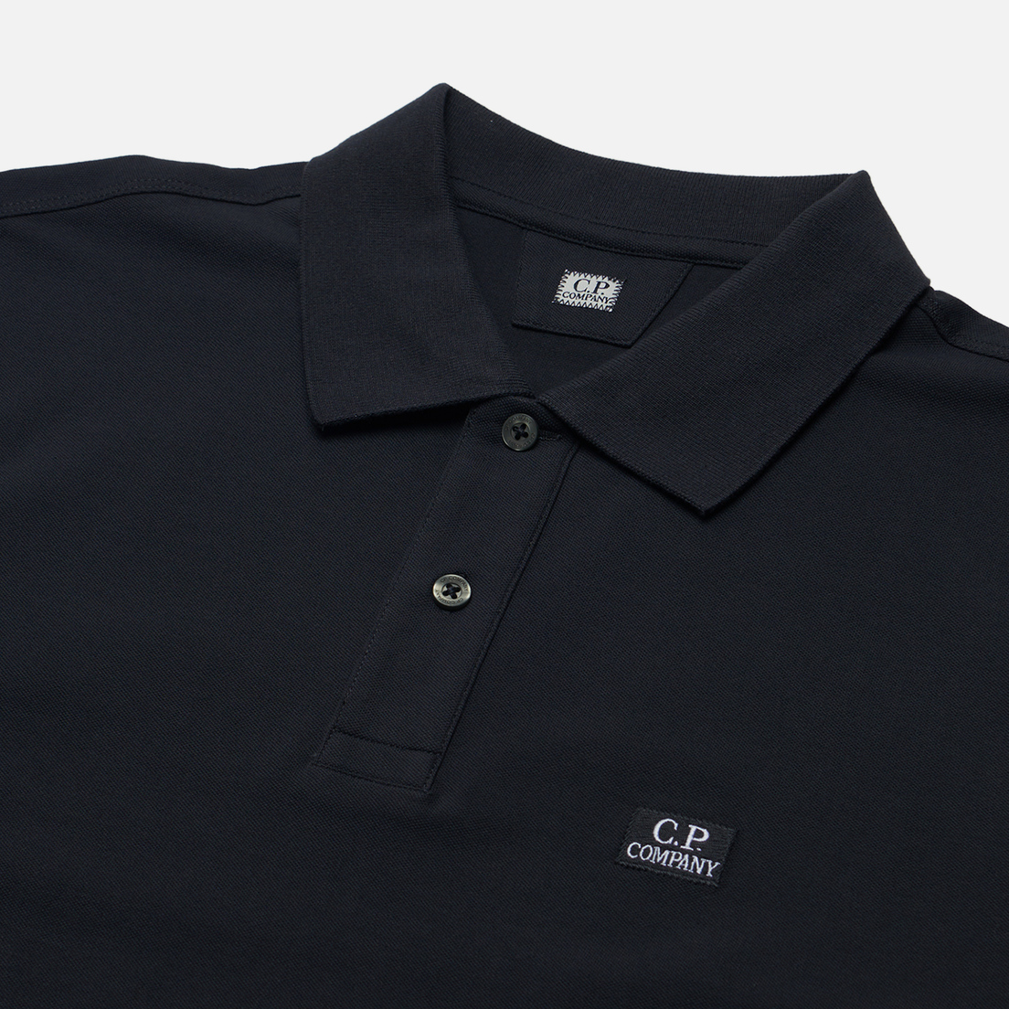 C.P. Company Мужской лонгслив Strech Piquet Logo Polo