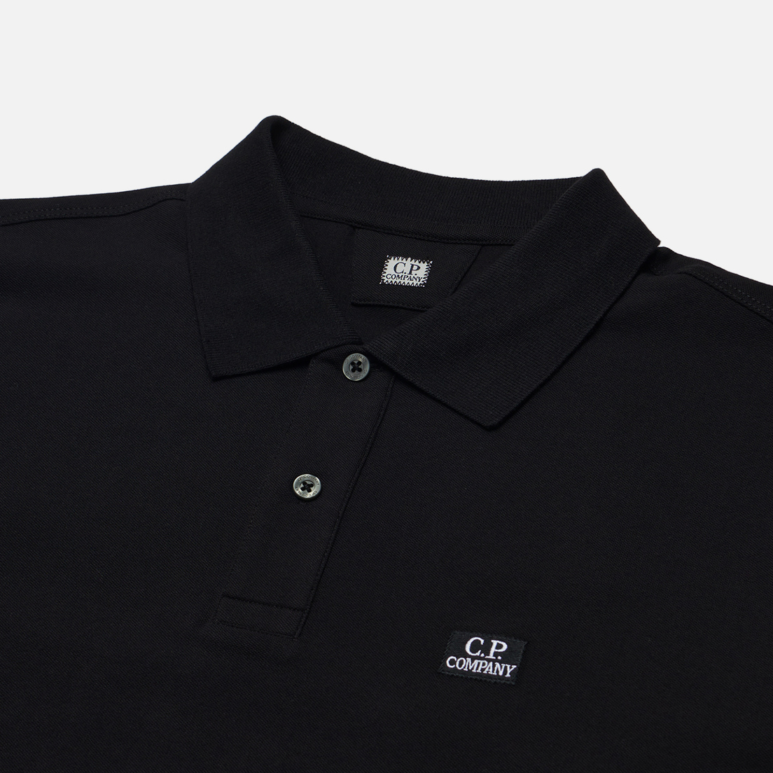 C.P. Company Мужской лонгслив Strech Piquet Logo Polo