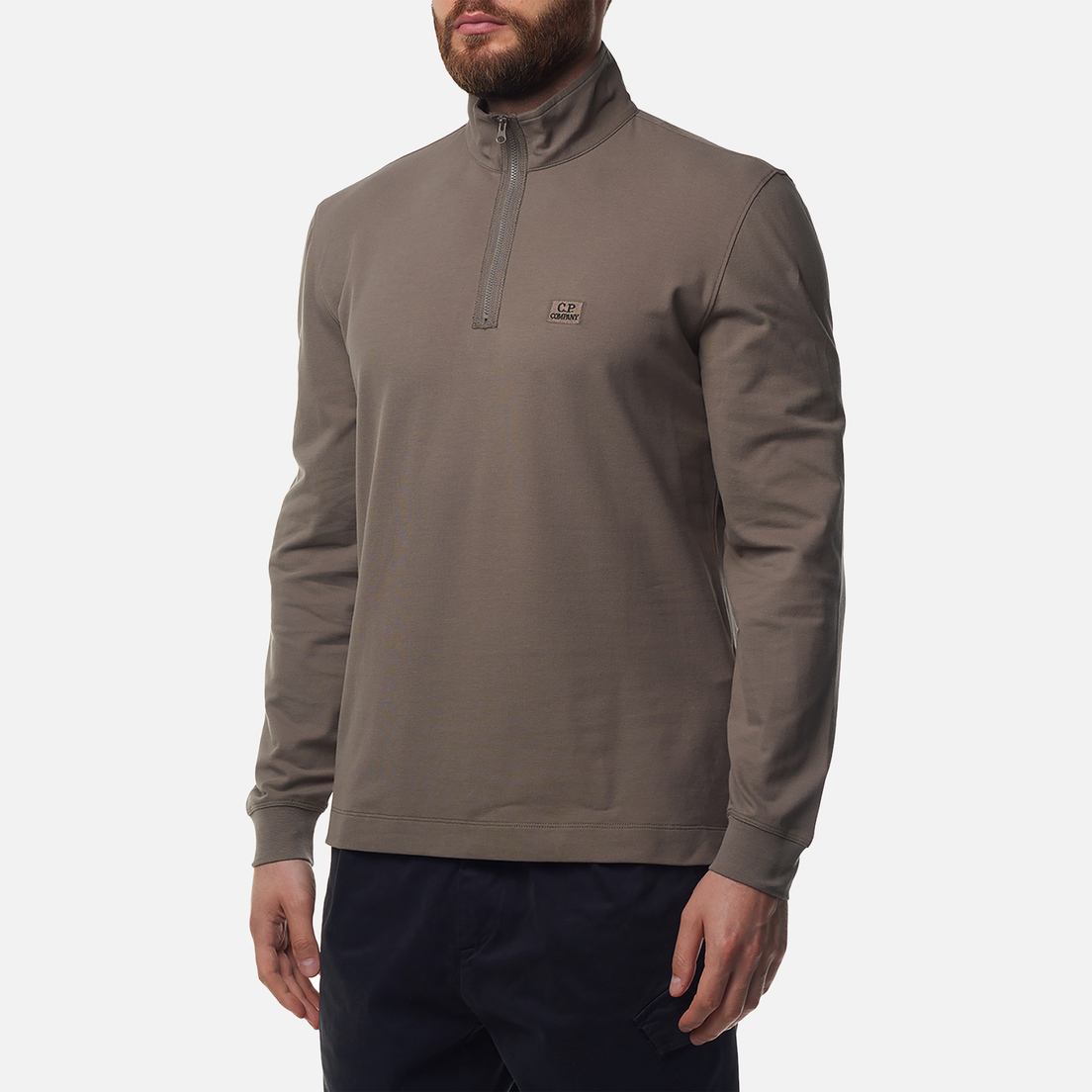 C.P. Company Мужской лонгслив Strech Piquet Zipped Polo