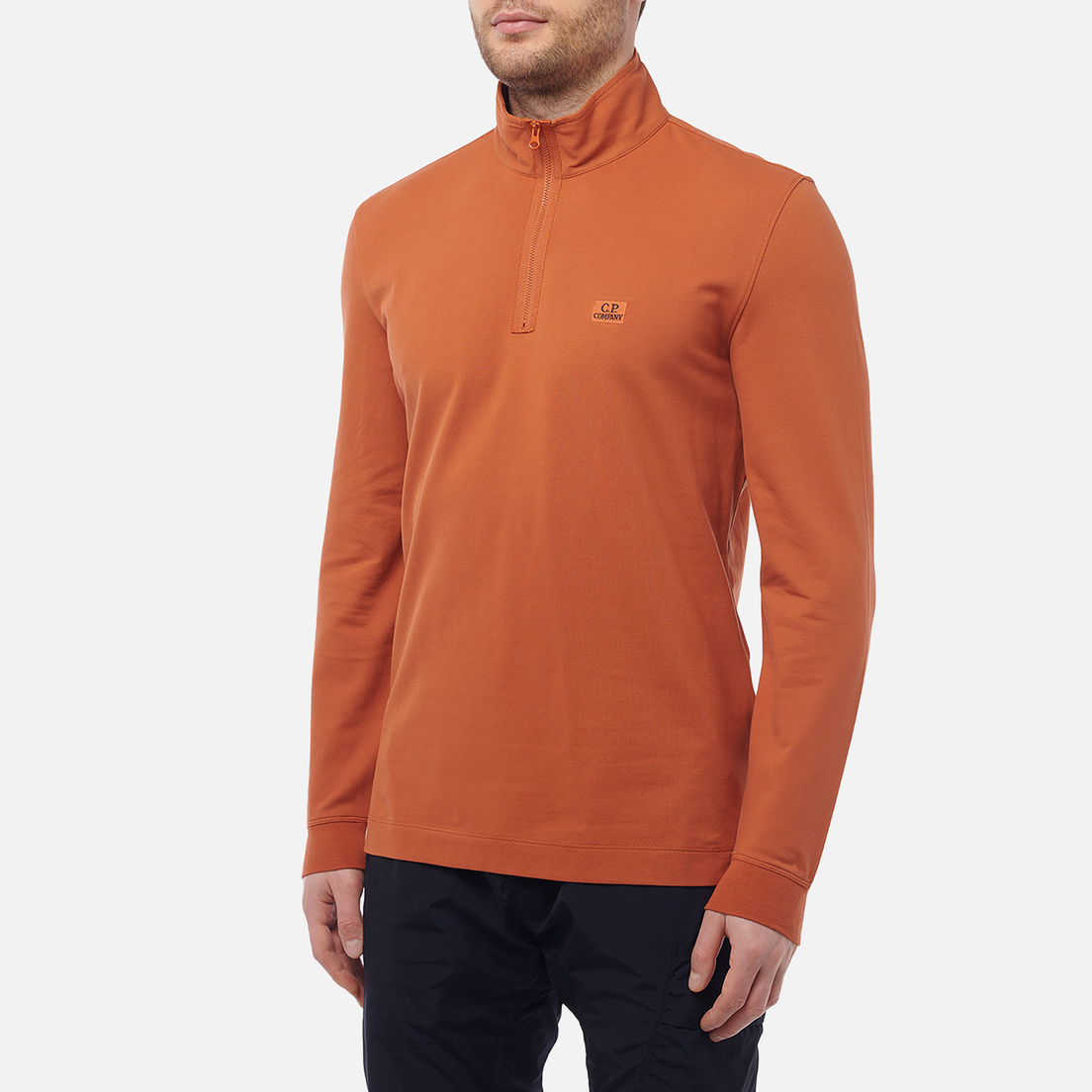 C.P. Company Мужской лонгслив Strech Piquet Zipped Polo