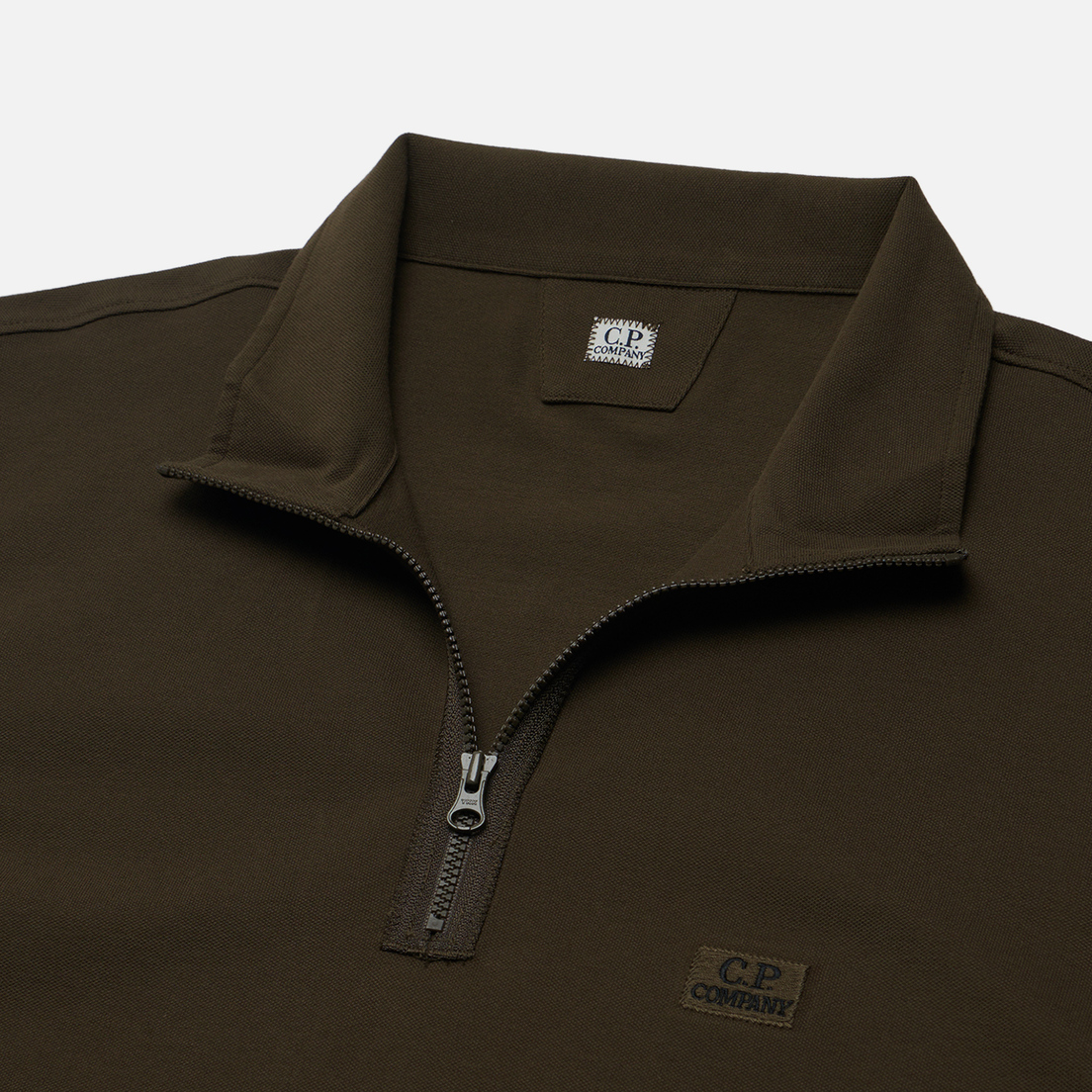 C.P. Company Мужской лонгслив Strech Piquet Zipped Polo