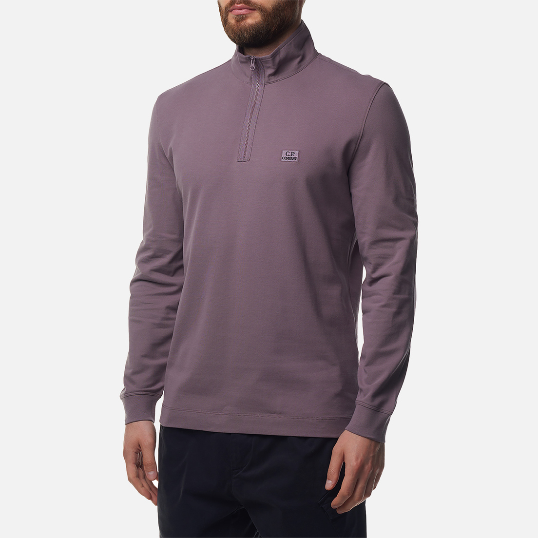 C.P. Company Мужской лонгслив Strech Piquet Zipped Polo