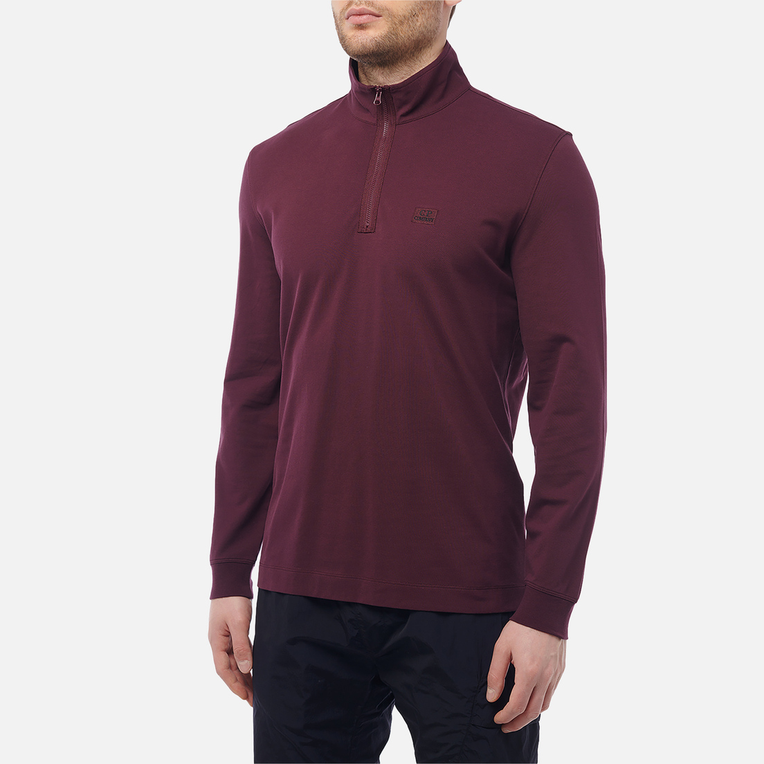 C.P. Company Мужской лонгслив Strech Piquet Zipped Polo