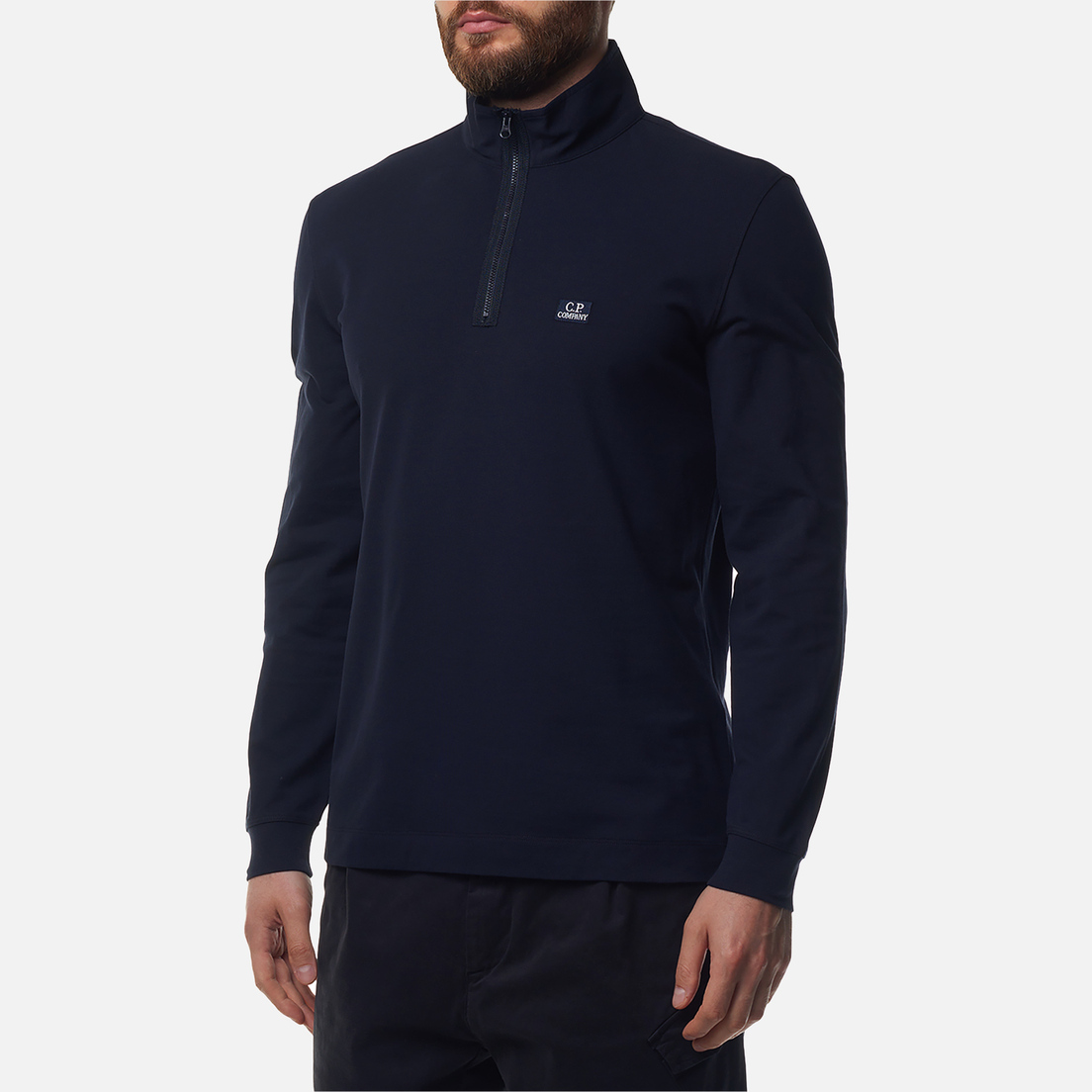 C.P. Company Мужской лонгслив Strech Piquet Zipped Polo