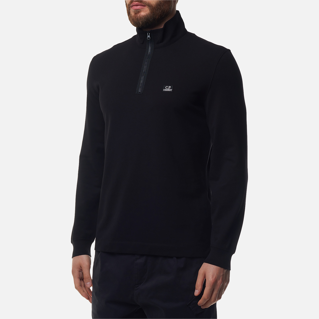 C.P. Company Мужской лонгслив Strech Piquet Zipped Polo