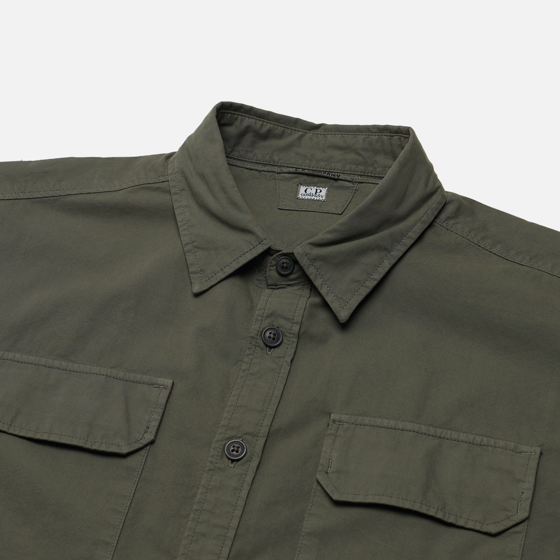 C.P. Company Мужская рубашка Organic Gabardine Buttoned Lens