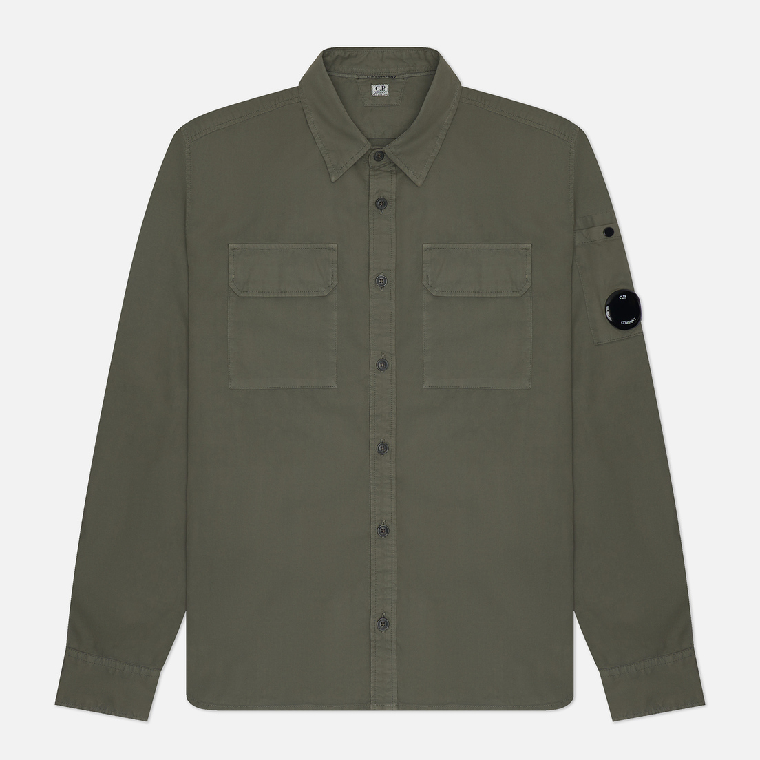 C.P. Company Мужская рубашка Organic Gabardine Buttoned Lens