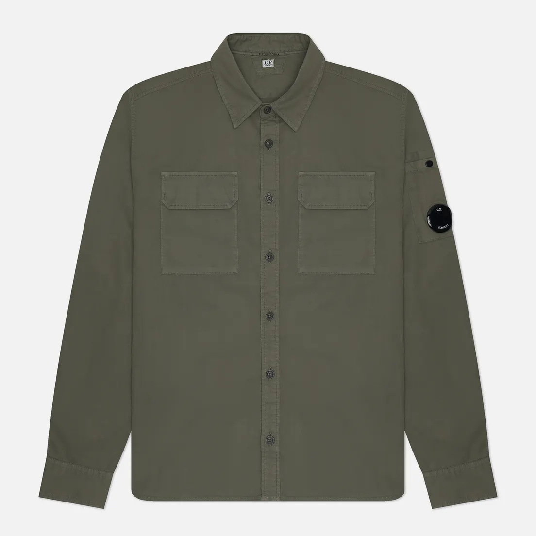 C.P. Company Мужская рубашка Organic Gabardine Buttoned Lens