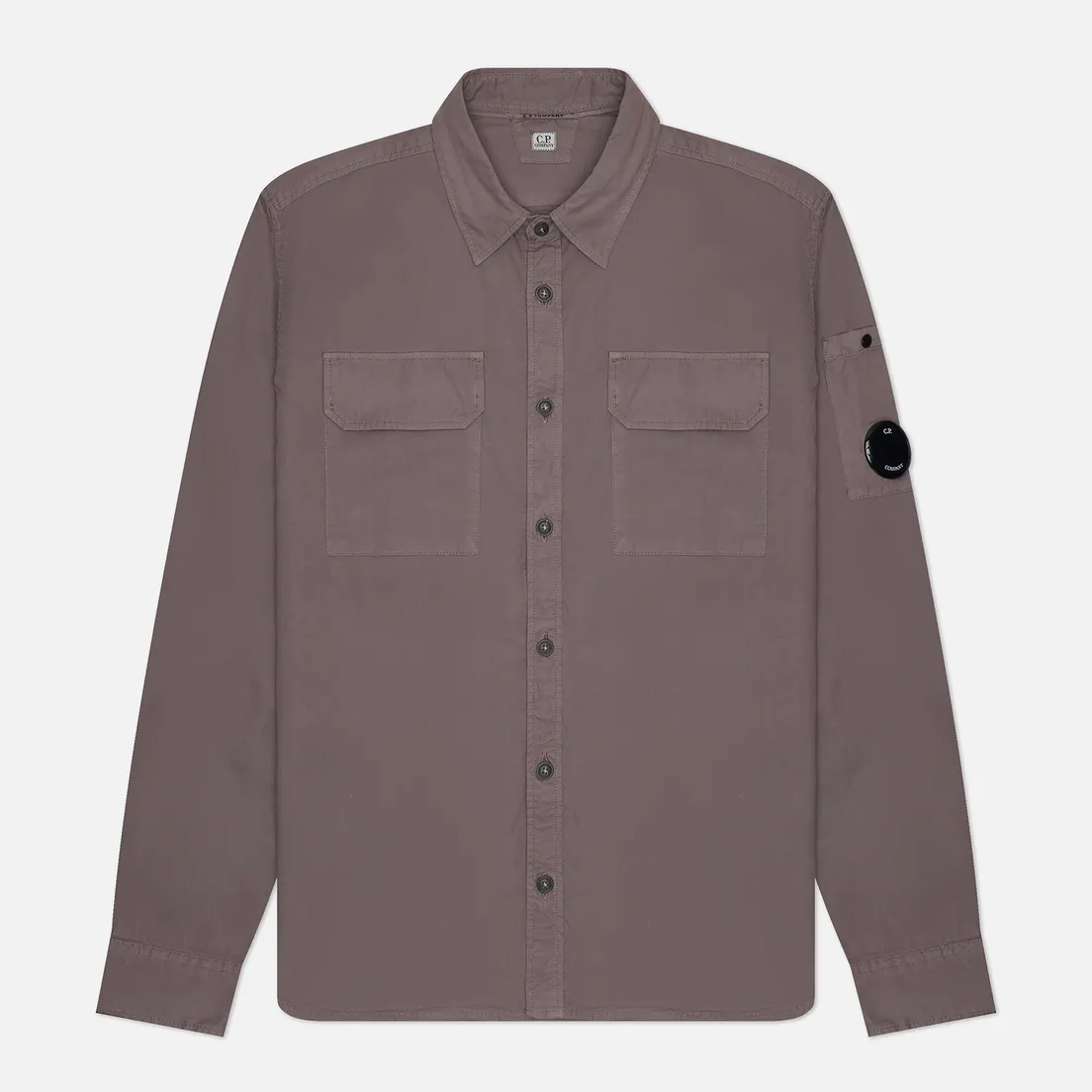 C.P. Company Мужская рубашка Organic Gabardine Buttoned Lens