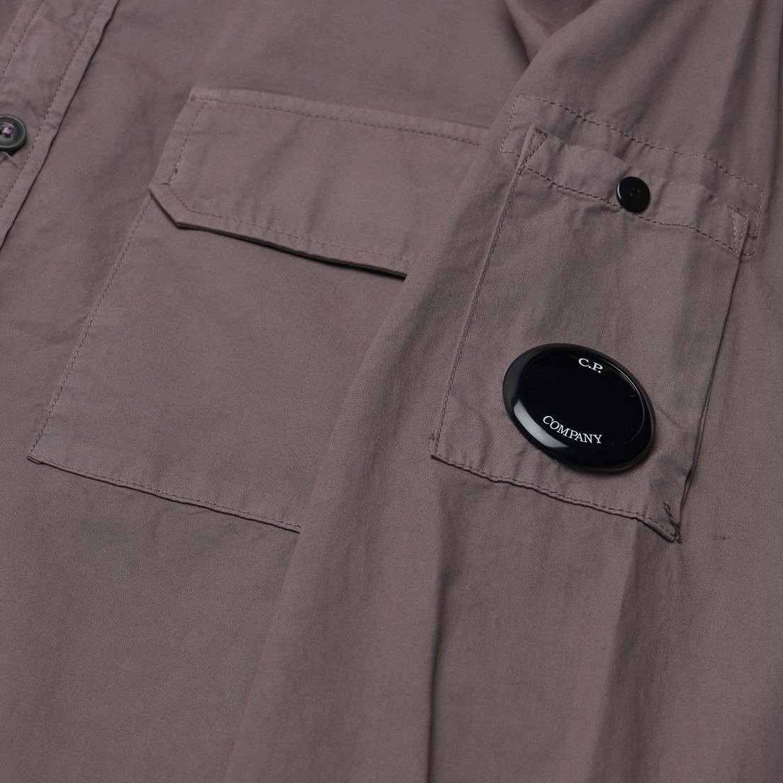 C.P. Company Мужская рубашка Organic Gabardine Buttoned Lens