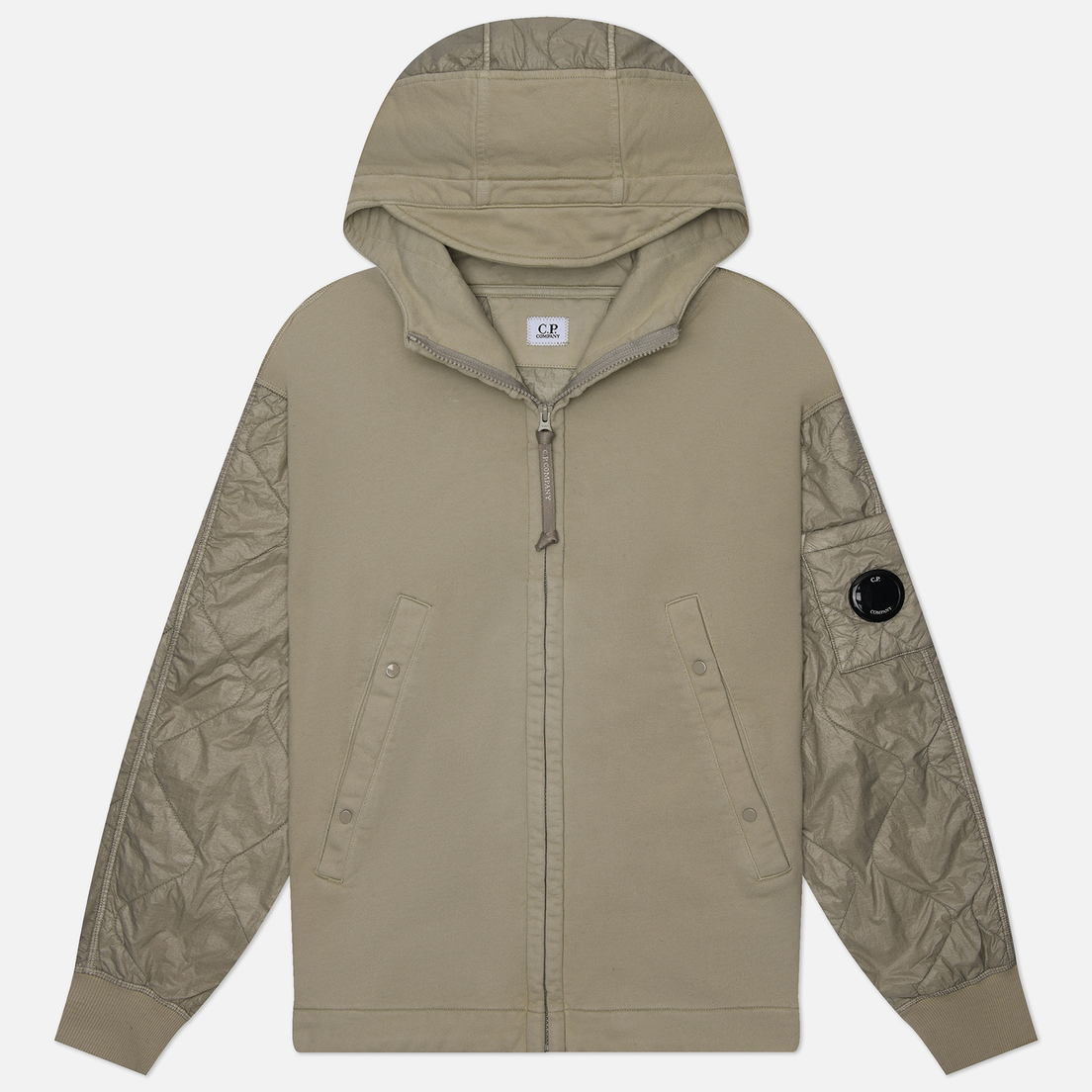 C.P. Company Мужская толстовка Diagonal Raised Mixed Quilted Hooded