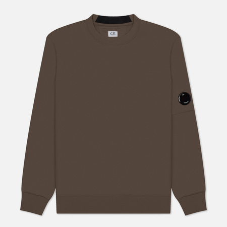   Brandshop Мужская толстовка C.P. Company Diagonal Raised Crew Neck, цвет коричневый, размер L