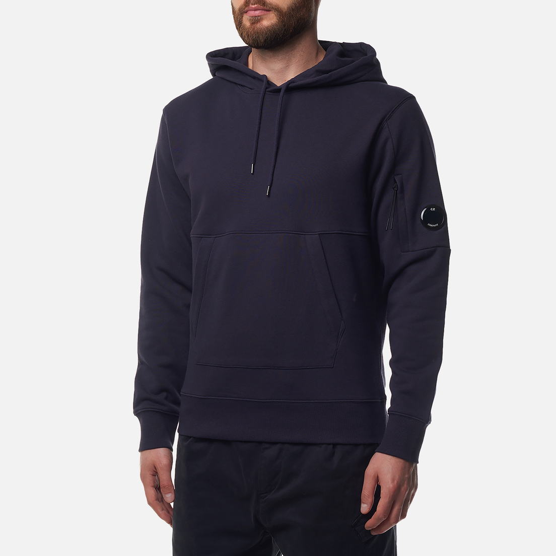 Cp company lens sweatshirt black sale