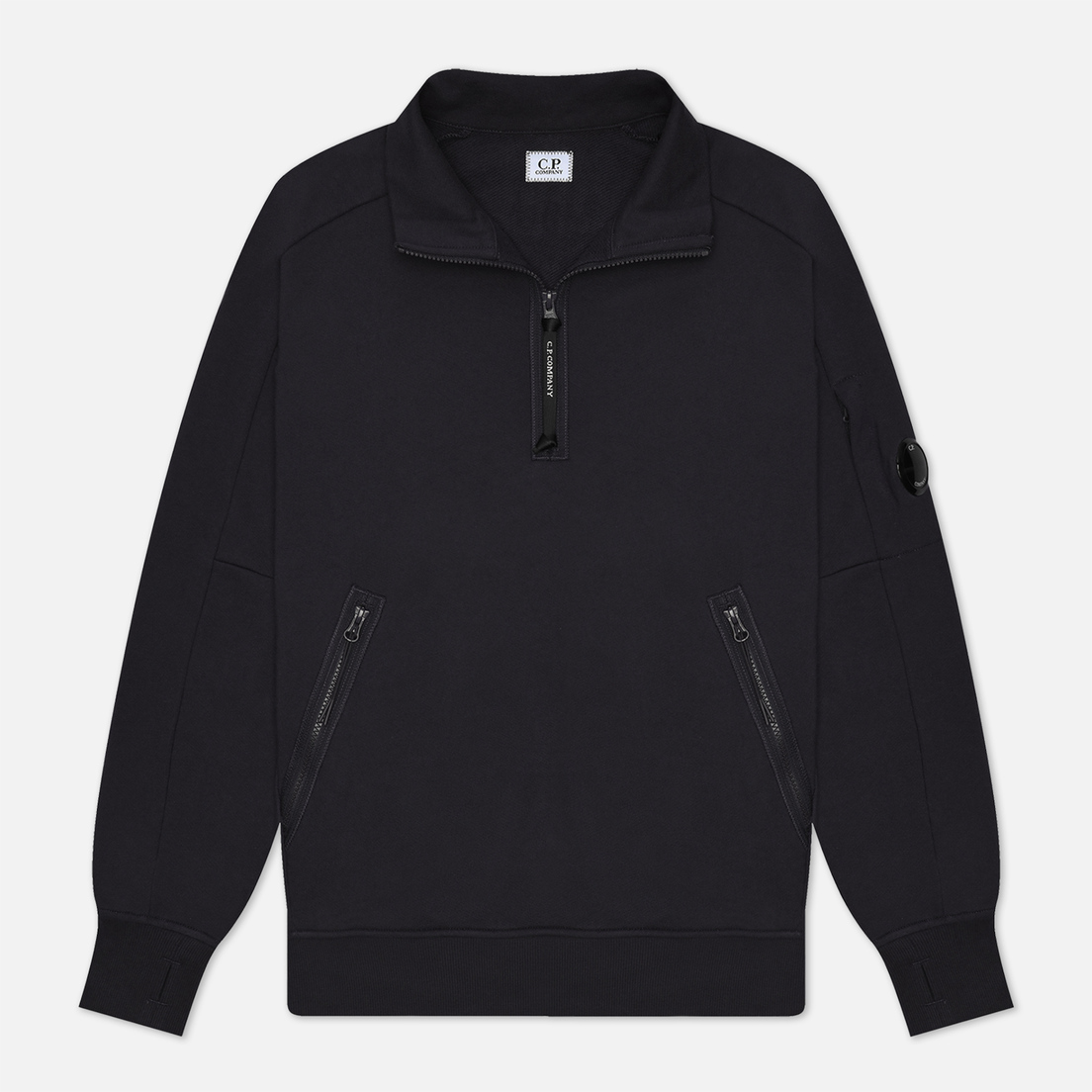 C.P. Company Мужская толстовка Diagonal Raised Fleece Half Zipped