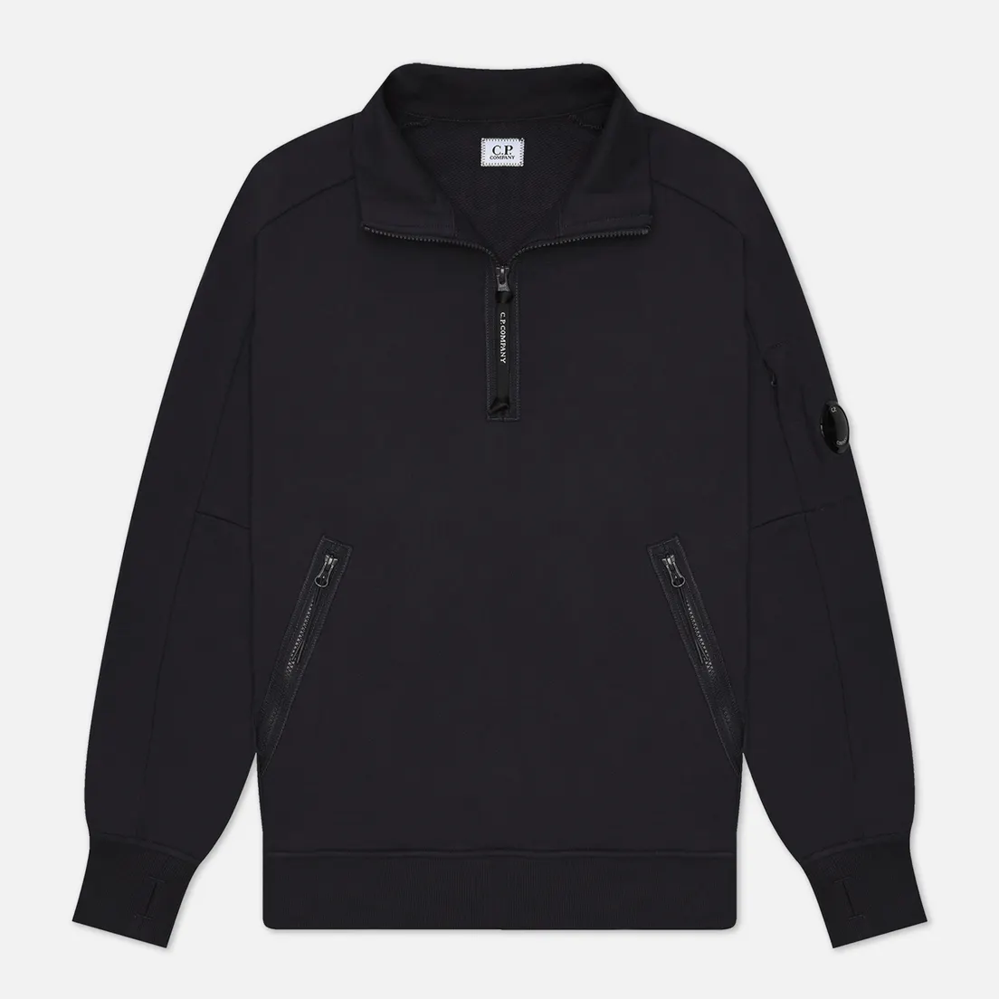 C.P. Company Мужская толстовка Diagonal Raised Fleece Half Zipped