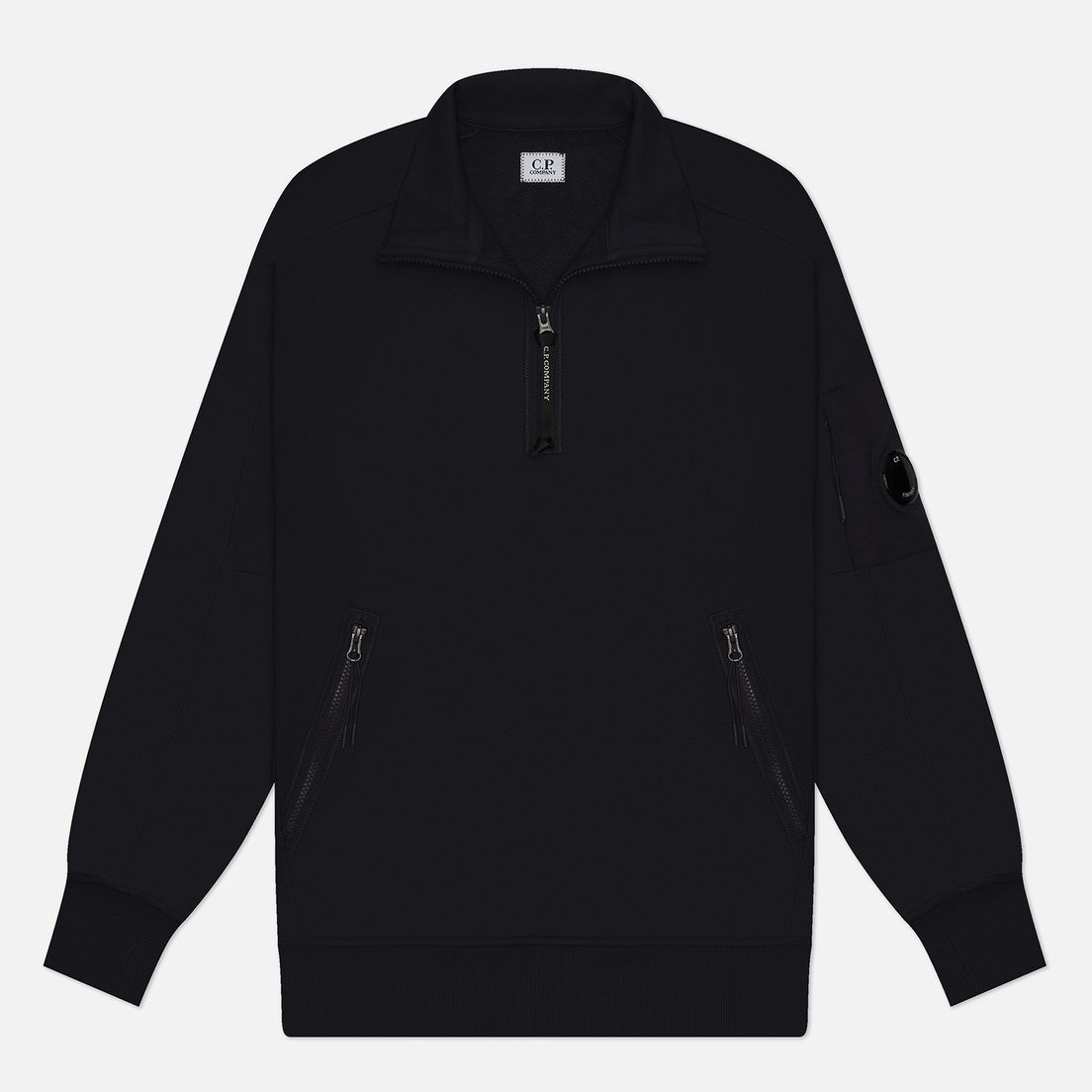 C.P. Company Мужская толстовка Diagonal Raised Fleece Half Zipped