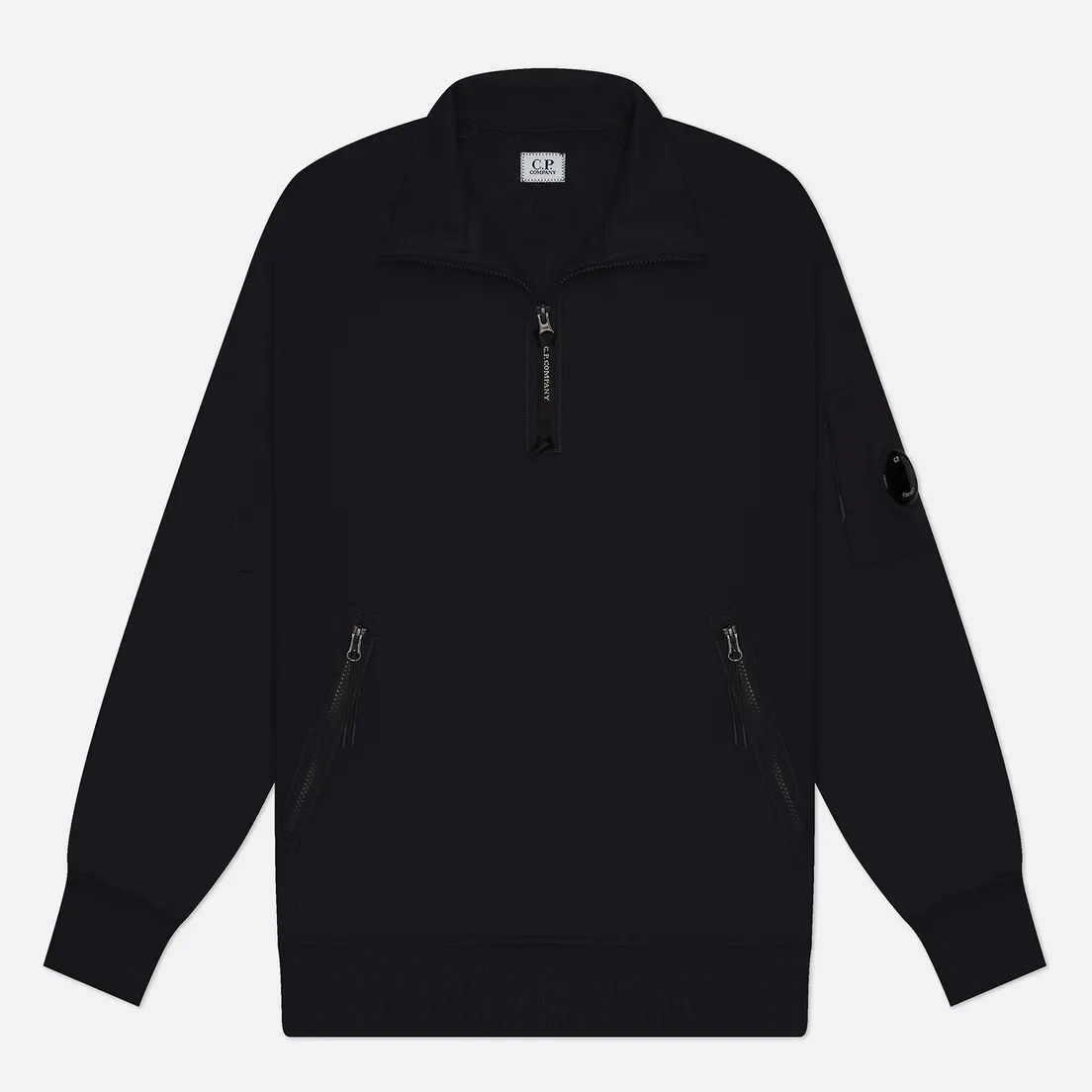 C.P. Company Мужская толстовка Diagonal Raised Fleece Half Zipped