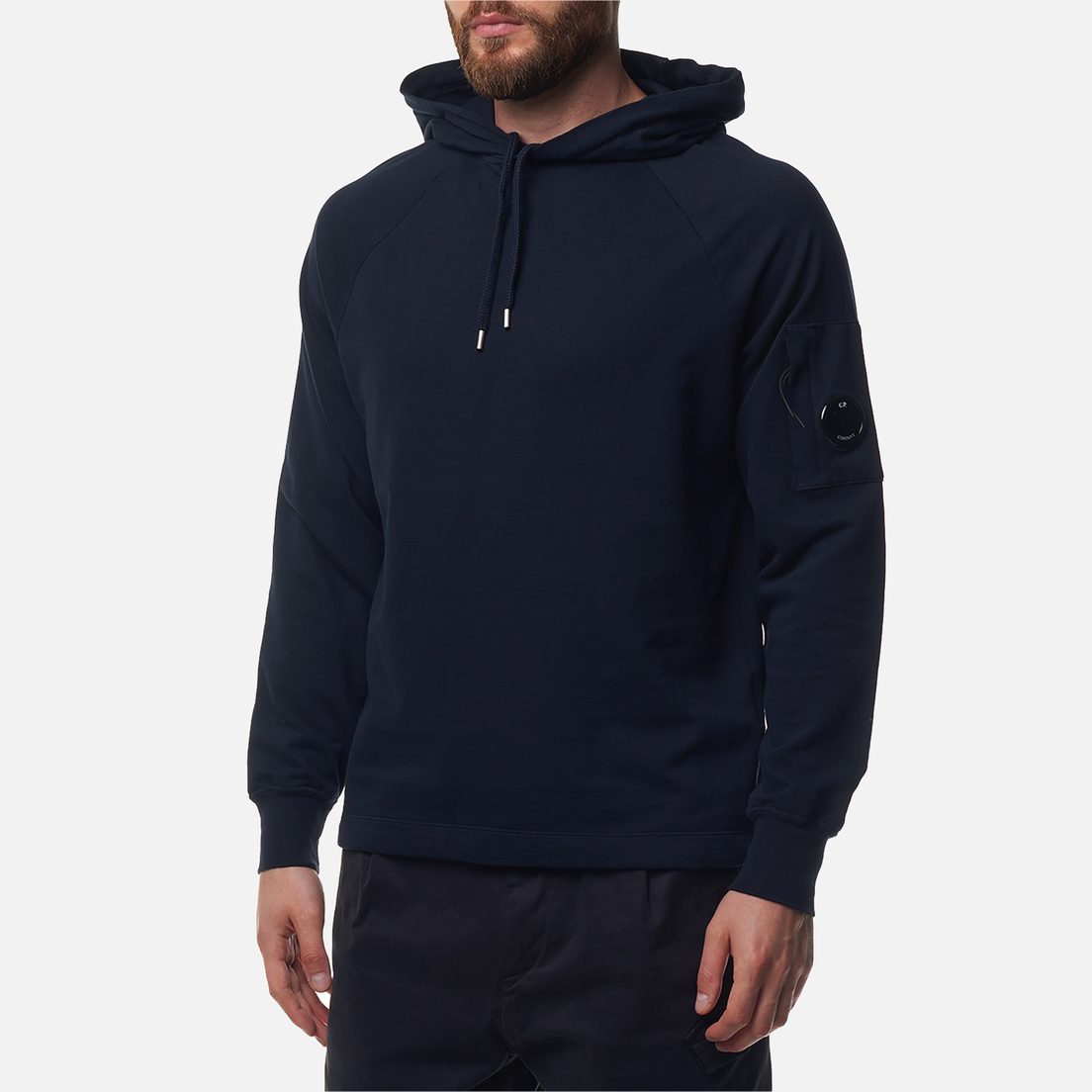 C.P. Company Мужская толстовка Light Fleece Hoodie Garment Dyed