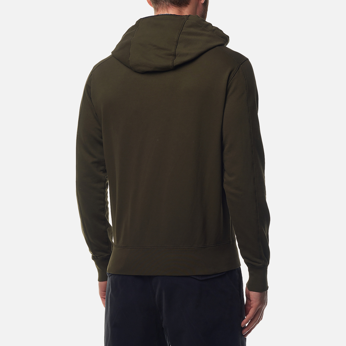 C.P. Company Мужская толстовка Light Fleece Zipped Hoodie Garment Dyed