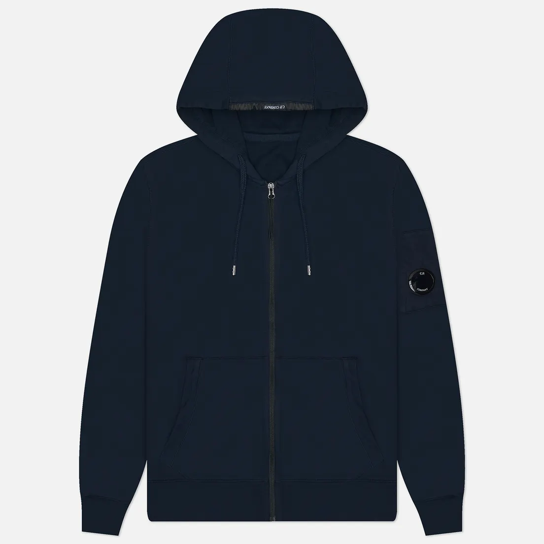 C.P. Company Мужская толстовка Light Fleece Zipped Hoodie Garment Dyed