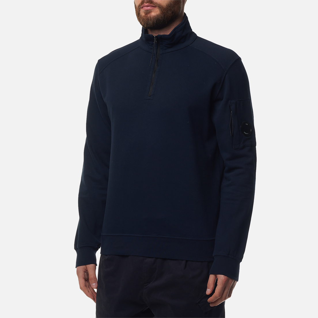 C.P. Company Мужская толстовка Light Fleece Half Zipped Garment Dyed