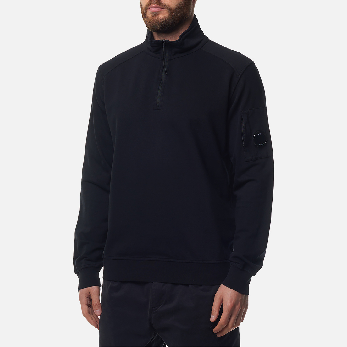 C.P. Company Мужская толстовка Light Fleece Half Zipped Garment Dyed