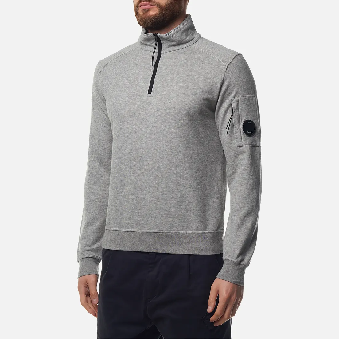 C.P. Company Мужская толстовка Light Fleece Half Zipped Garment Dyed