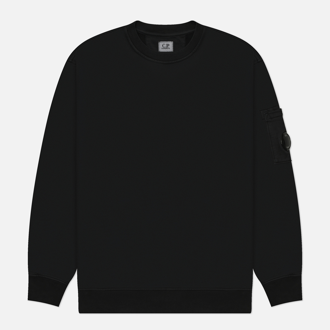 Cp company lens sweatshirt black on sale