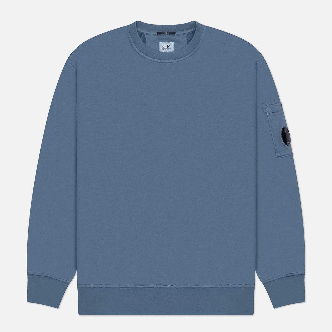 C.P. Company Мужская толстовка Brushed And Emerized Diagonal Fleece Lens Crew Neck