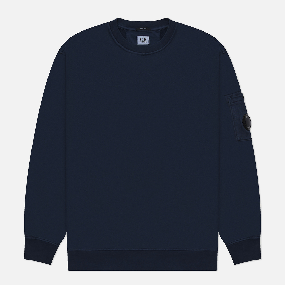 C.P. Company Мужская толстовка Brushed And Emerized Diagonal Fleece Lens Crew Neck