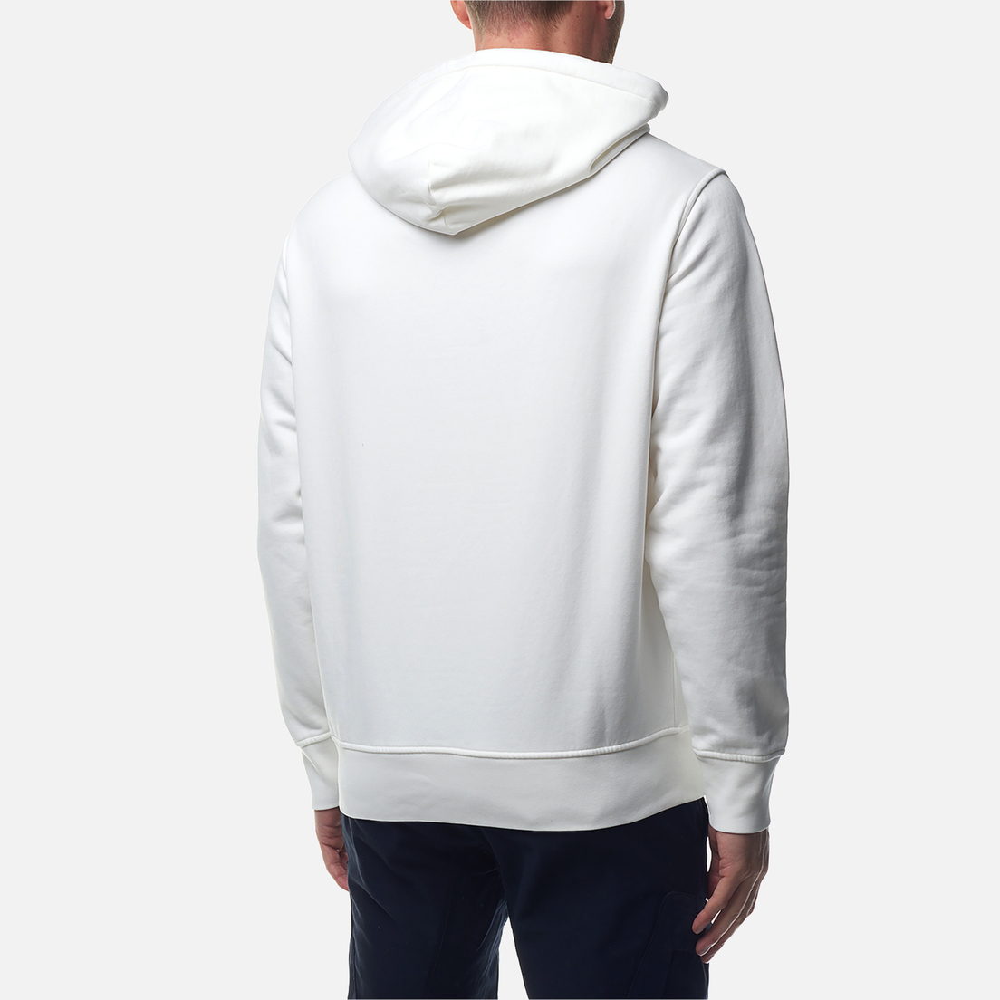 C.P. Company Мужская толстовка Brushed And Emerized Diagonal Fleece Lens Hoodie