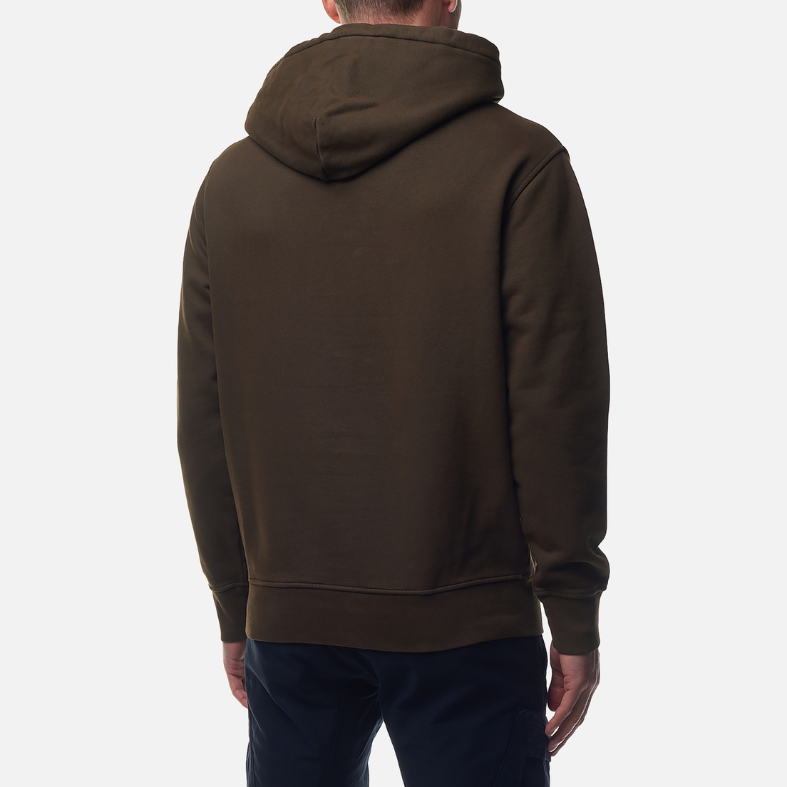 C.P. Company Мужская толстовка Brushed And Emerized Diagonal Fleece Lens Hoodie