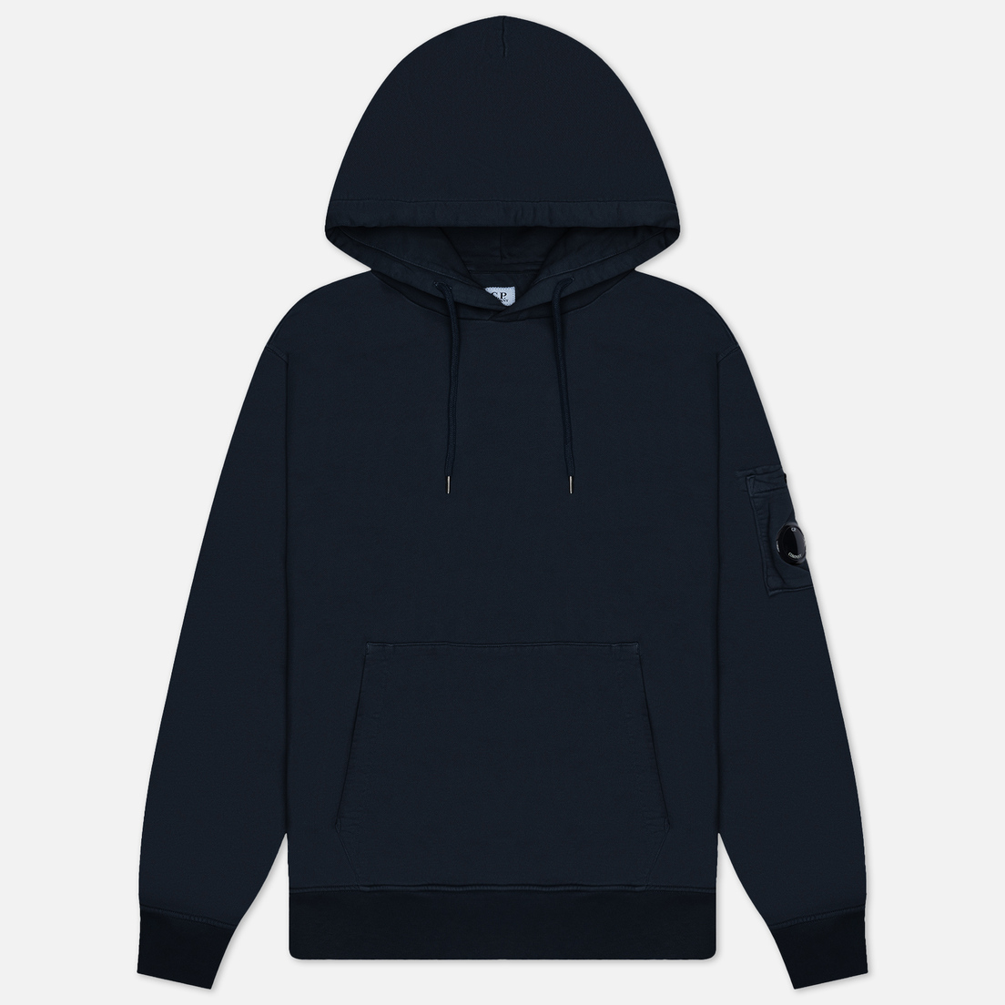 C.P. Company Мужская толстовка Brushed And Emerized Diagonal Fleece Lens Hoodie