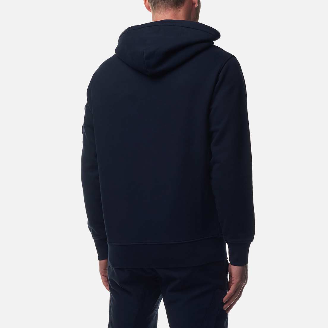 C.P. Company Мужская толстовка Brushed And Emerized Diagonal Fleece Lens Hoodie