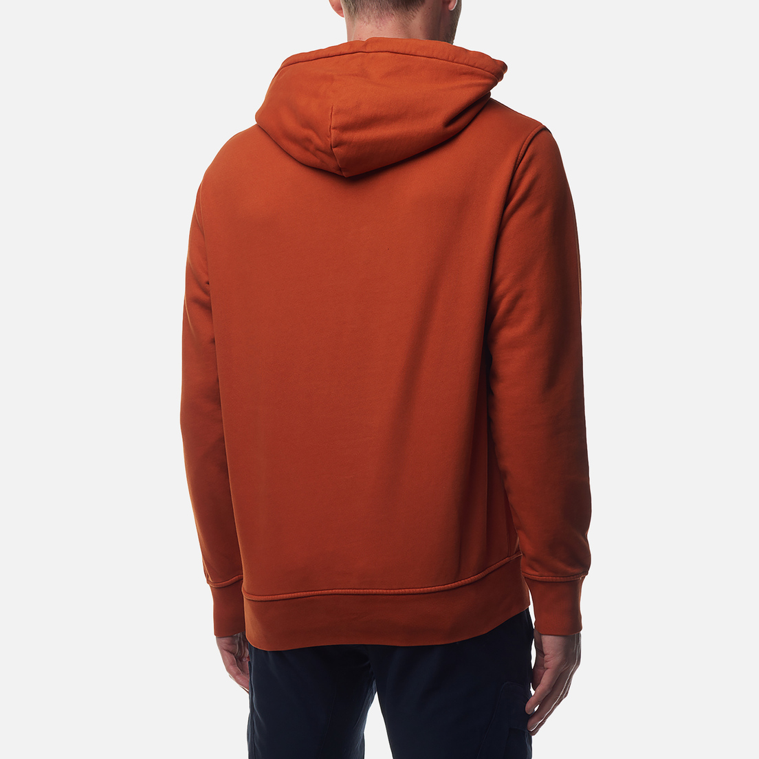 C.P. Company Мужская толстовка Brushed And Emerized Diagonal Fleece Lens Hoodie