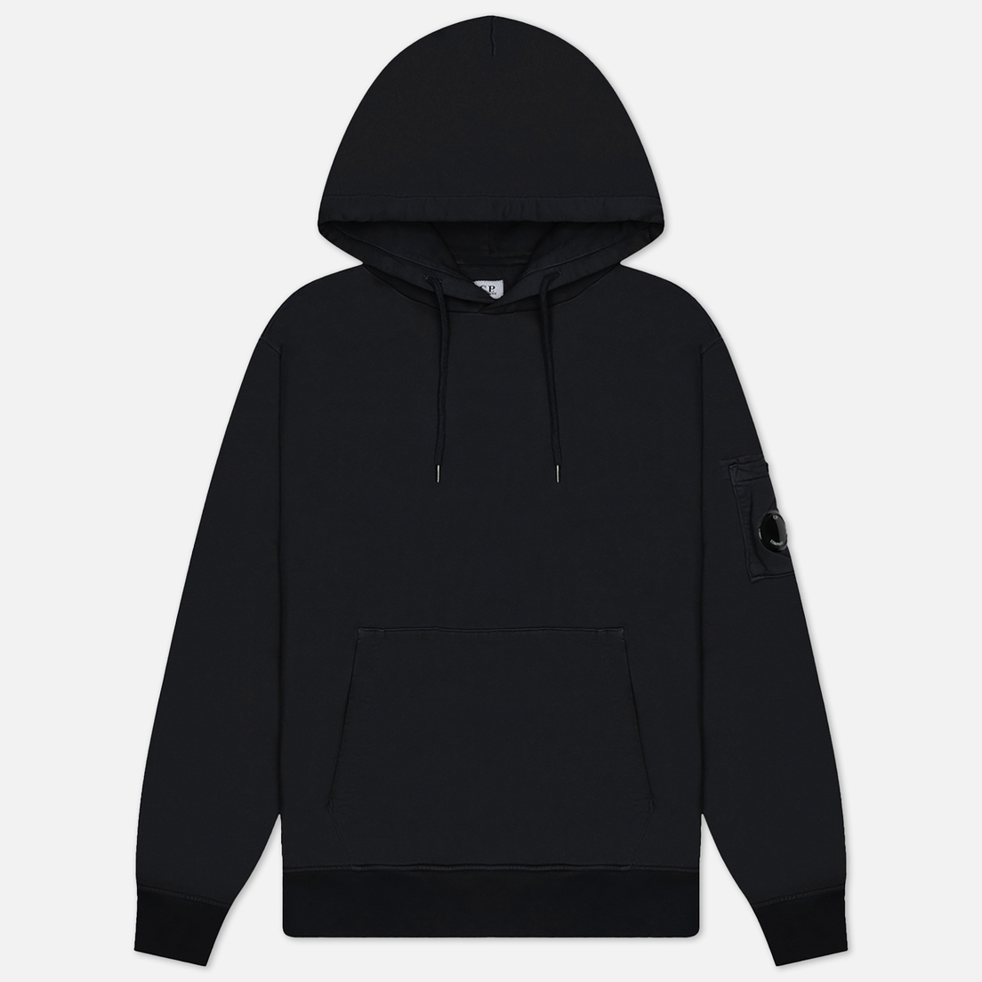 C.P. Company Мужская толстовка Brushed And Emerized Diagonal Fleece Lens Hoodie