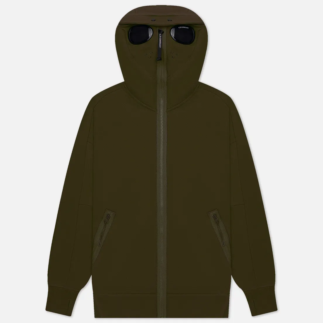 C.P. Company Мужская толстовка Diagonal Raised Fleece Goggle Zipped Hoodie