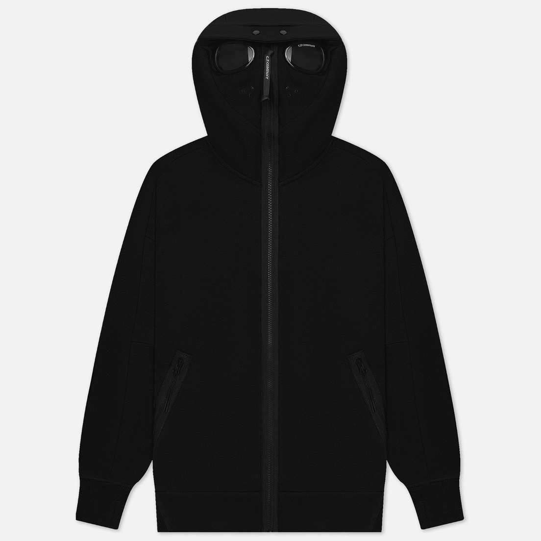 C.P. Company Diagonal Raised Fleece Goggle Zipped Hoodie L