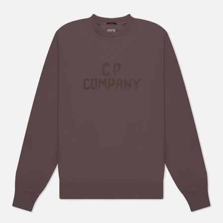 Мужская толстовка C.P. Company Bold Logo Crew Neck, цвет фиолетовый, размер L