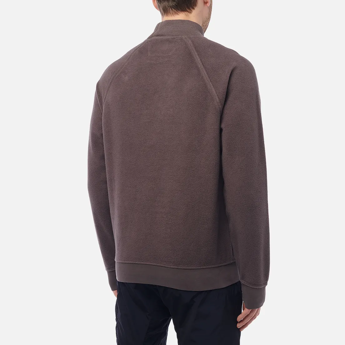 C.P. Company Мужская толстовка Reverse Brushed & Emerized Diagonal Fleece Mixed Funnel Neck