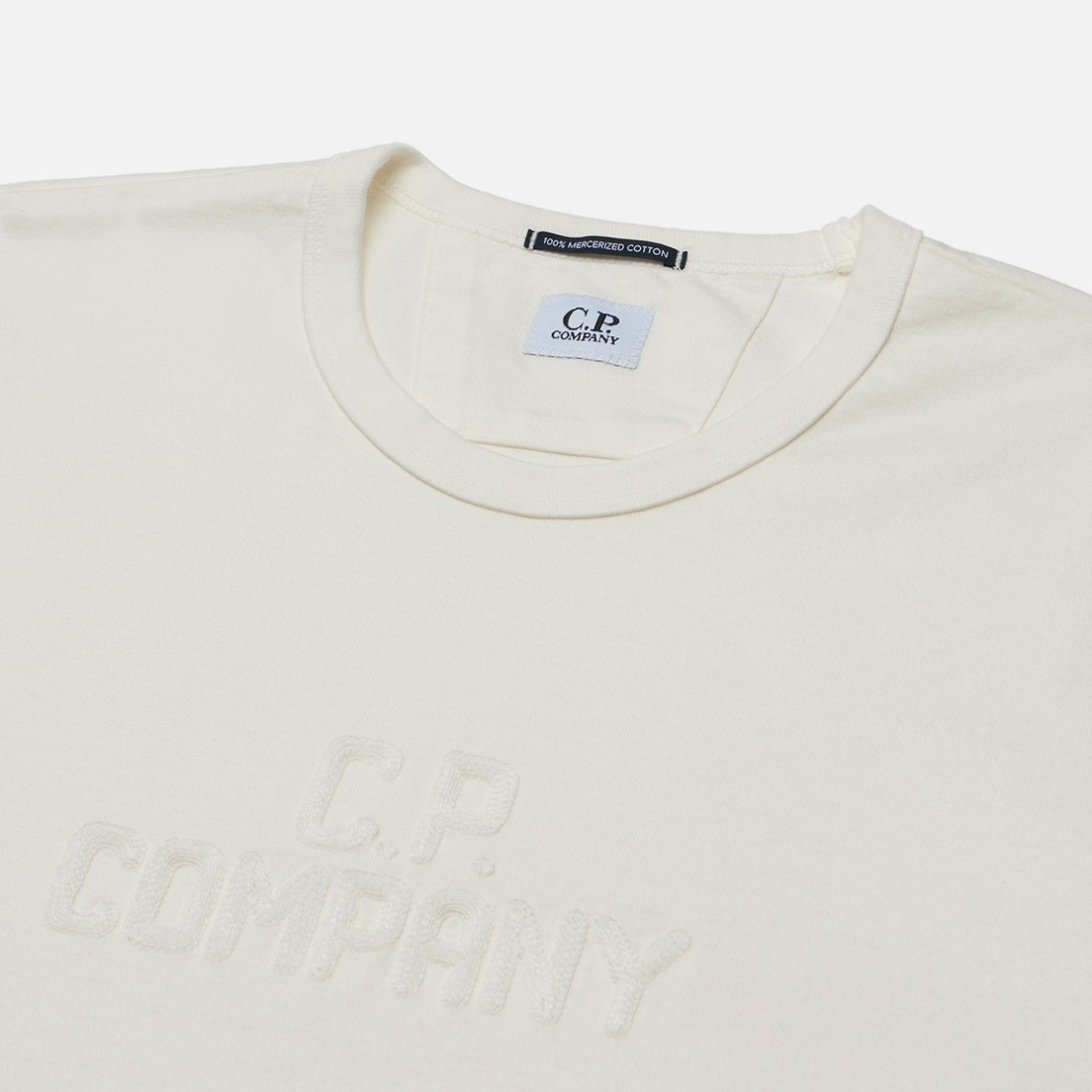 C.P. Company Мужская футболка Mercerized 30/2 Jersey Twisted Bold Logo