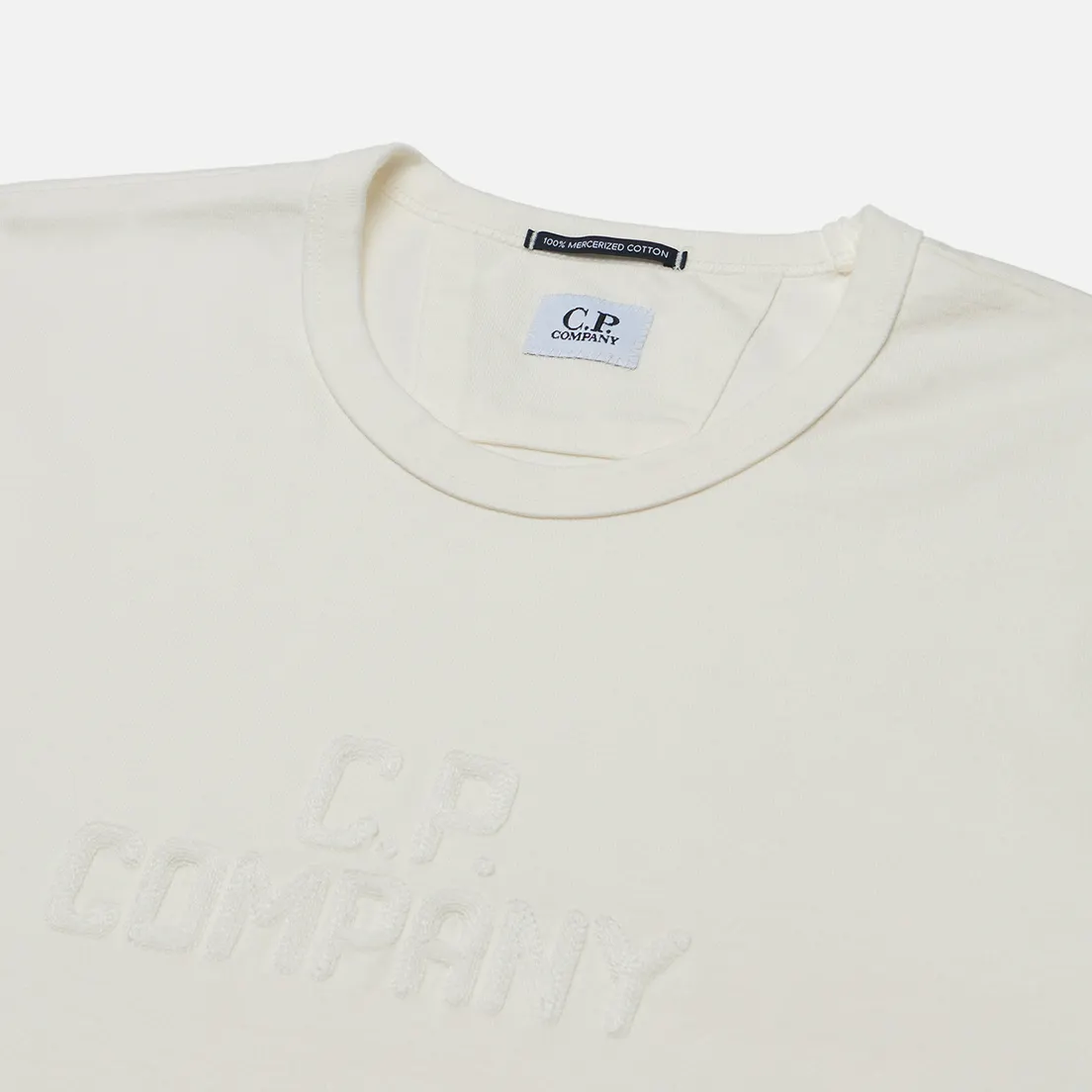 C.P. Company Мужская футболка Mercerized 30/2 Jersey Twisted Bold Logo