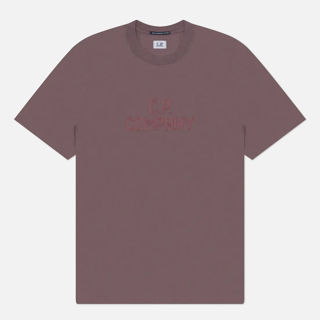 C.P. Company Мужская футболка Mercerized 30/2 Jersey Twisted Bold Logo