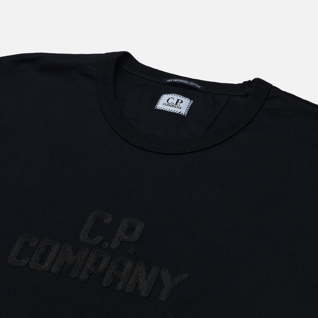 C.P. Company Мужская футболка Mercerized 30/2 Jersey Twisted Bold Logo