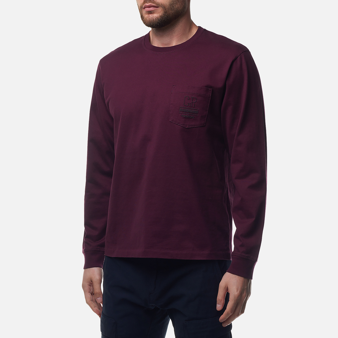 C.P. Company Мужской лонгслив Mercersized 30/2 Jersey Twisted Pocket