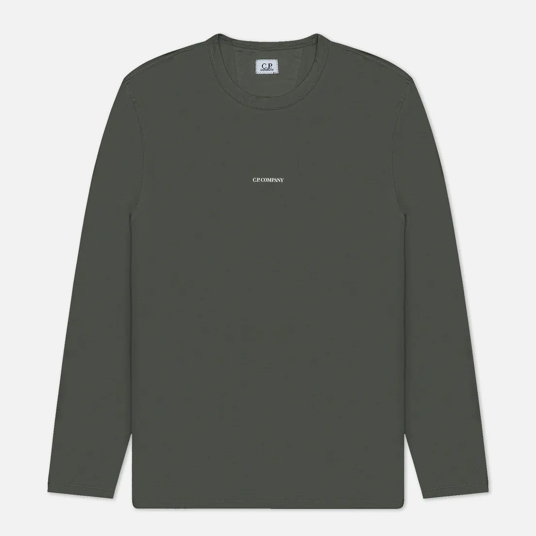 C.P. Company Мужской лонгслив Brushed Jersey Logo Regular Fit